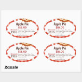 Zelfgemaakte taarten bakkerij | Apple Pie Sticker  (Vel)