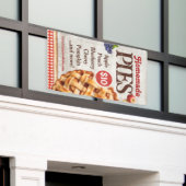 Zelfgemaakte taarten bakkerij op boerenmarkten spandoek (Buitenkant Gebouw)