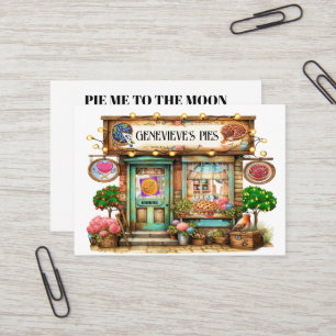 Zelfgemaakte taarten, gebak, bakkerij visitekaartje