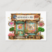 Zelfgemaakte taarten, gebak, bakkerij visitekaartje (Voorkant)