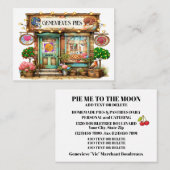 Zelfgemaakte taarten, gebak, bakkerij visitekaartje (Voorkant / Achterkant)