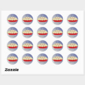 Zelfgemaakte Taarten Ronde Sticker (Vel)