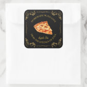 zelfgemaakte taartvierkant label (Tas)