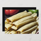 zelfgemaakte tamales kaart (Voorkant / Achterkant)