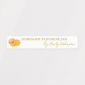 Zelfgemaakte Tangerine Jam Thin Label (Design 1)