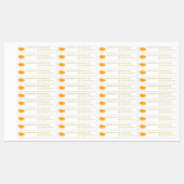 Zelfgemaakte Tangerine Jam Thin Label (Vel)