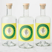 zelfgemaakte tijm azijn label Sjabloon Likeurfles Etiket (Flessen)