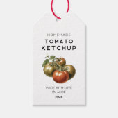 Zelfgemaakte tomaat Ketchup cadeau label Cadeaulabel (Voorkant)