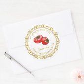 Zelfgemaakte Tomaat Pesto Label L Wit (Envelop)