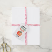 Zelfgemaakte tomaat Relish met rode tomaat ontwerp Cadeaulabel (Met Touw)