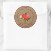 Zelfgemaakte Tomaten Salsa Kraft papieren Potlabel Ronde Sticker (Tas)