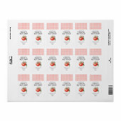 Zelfgemaakte tomatenketchup preserve label (Full Sheet)