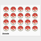 Zelfgemaakte tomatenpuree met twee kleuren ronde sticker (Vel)