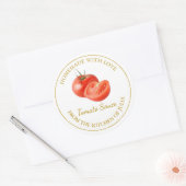 Zelfgemaakte tomatensaus Label | Wit (Envelop)