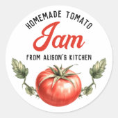 Zelfgemaakte Tomato Jam  Inblikken label (Voorkant)
