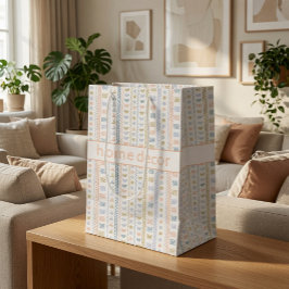Zelfgemaakte Tribale Geometrische Patroon Cadeauta Medium Cadeauzakje