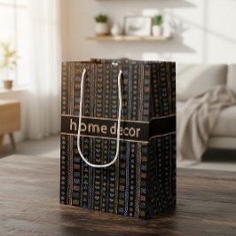 Zelfgemaakte Tribale Geometrische Patroon Cadeauta Medium Cadeauzakje