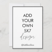 Zelfgemaakte Uitnodiging | Print Zelf | Upload Je (Voorkant)