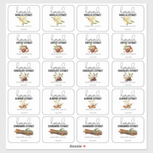 Zelfgemaakte Uittreksels Cadeaus uit de Keuken Sti Sticker