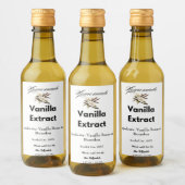 Zelfgemaakte Vanilla Extract Gift Gepersonaliseerd Wijn Etiket (Flessen)