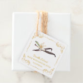 Zelfgemaakte Vanilla Extract Square Hang Label (In situ)