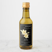 Zelfgemaakte Vanilla Extract Zwart Label Sticker (Voorkant)