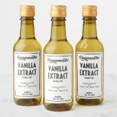 Zelfgemaakte Vanille Extract Etiket voor eten en d (Flessen)