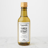 Zelfgemaakte Vanille Extract Etiket voor eten en d (Voorkant)