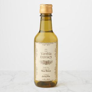Zelfgemaakte Vanille Extract Etiket voor eten en d