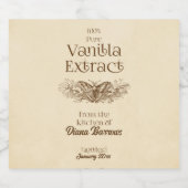 Zelfgemaakte Vanille Extract Etiket voor eten en d (Enkel label)