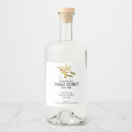 Zelfgemaakte Vanille Extract Etiket voor eten en d