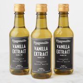 Zelfgemaakte Vanille Extract Etiket voor eten en d (Flessen)