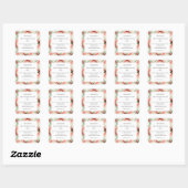 Zelfgemaakte Vanille-extract Fles Ingredienten Lab Vierkante Sticker (Vel)