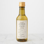 Zelfgemaakte Vanille-extract Fles Label Sticker (Voorkant)
