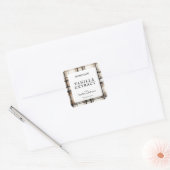 Zelfgemaakte Vanille-extract Flesstickers Vierkante Sticker (Envelop)