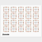 Zelfgemaakte Vanille-extract Flesstickers Vierkante Sticker (Vel)