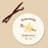 Zelfgemaakte Vanille Extract Label Sticker