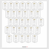 Zelfgemaakte vanille-extract op maat gesneden viny sticker (Vel)