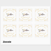 Zelfgemaakte Vanille Extract Vierkant Label (Vel)