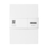 Zelfgemaakte vanille kokosnoot kaars buik band lab uitnodigingen wikkel (Achterkant Voorbeeld)