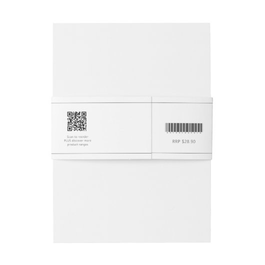 Zelfgemaakte vanille kokosnoot kaars buik band lab uitnodigingen wikkel (Achterkant Voorbeeld)