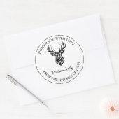 Zelfgemaakte Venison Jerky Label (Envelop)