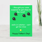 Zelfgemaakte verjaardagskaart voor vader met grasb kaart (Voorkant)