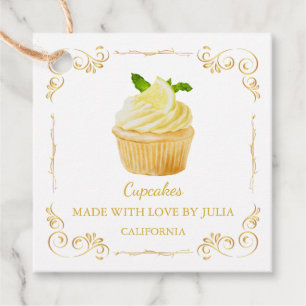 zelfgemaakte verse cupcakes plein hang Label