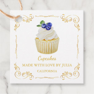 zelfgemaakte verse cupcakes plein hang Label