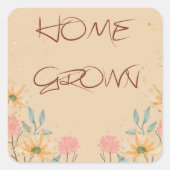 Zelfgemaakte vierkante labels (Voorkant)