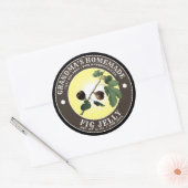  zelfgemaakte vijgengelei Sjabloon Ronde Sticker (Envelop)