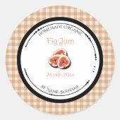 Zelfgemaakte Vijgenjam Label Sticker (Voorkant)