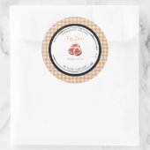 Zelfgemaakte Vijgenjam Label Sticker (Tas)