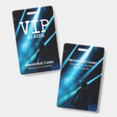 ZELFGEMAAKTE VIP-ALL ACCESS PAS BADGE (Voor- en achterkant)